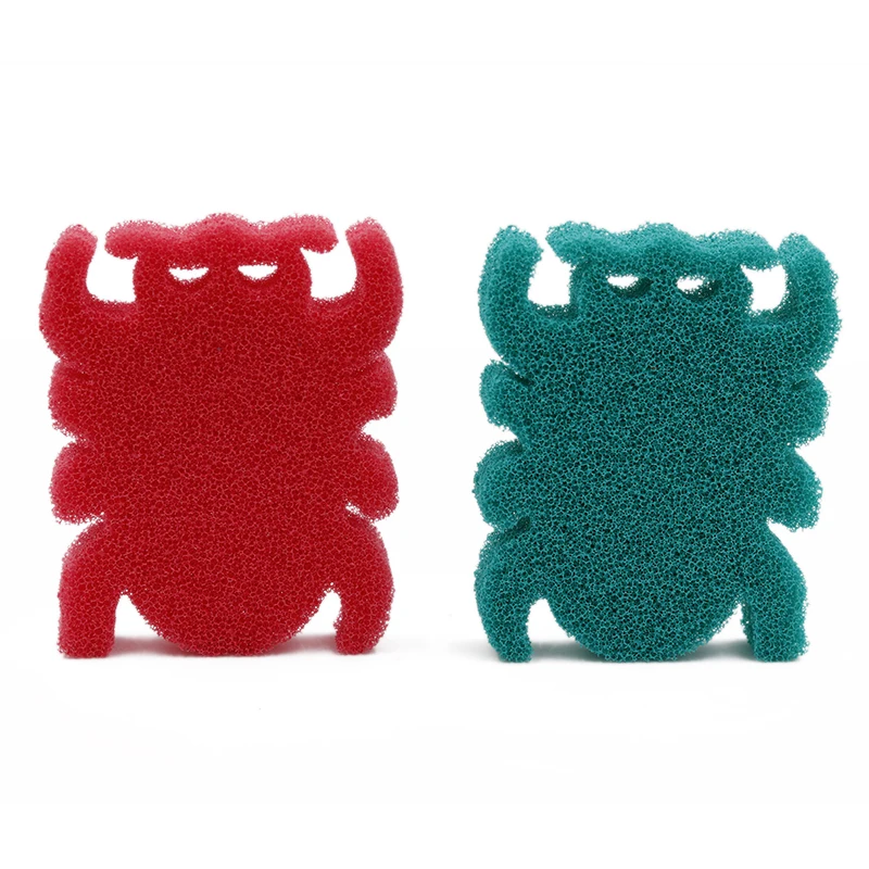 Wholesale Smile dish washing kitchen scrubber Kitchen silicone sponge