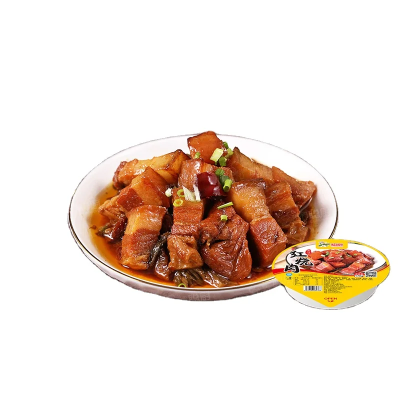 
Chinese Food Factory Instant Food Supplier Hunan Changsha Food Premium Banquet Meal Meat Dishes Braised Pork Tasty Flavor 
