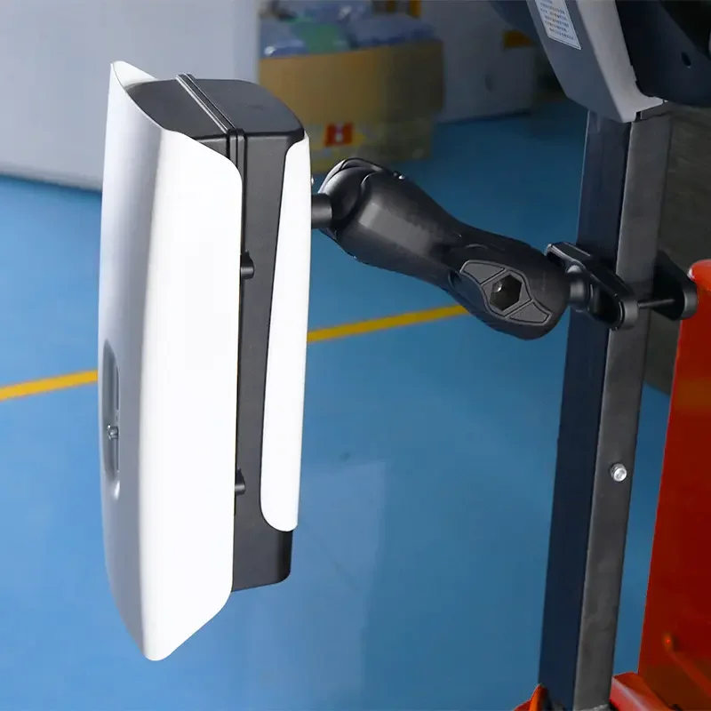 No-drill forklift square tube mounting brackets vehicle equipment computer monitor bracket 2.25' D size square tube ball head