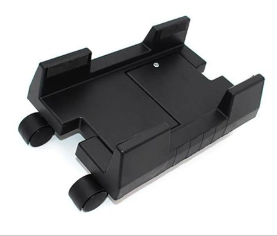 Modern Metal CPU Roller Stand with 4 Wheels Brake Lock under Desk Waterproof Computer Case Holder Office Furniture