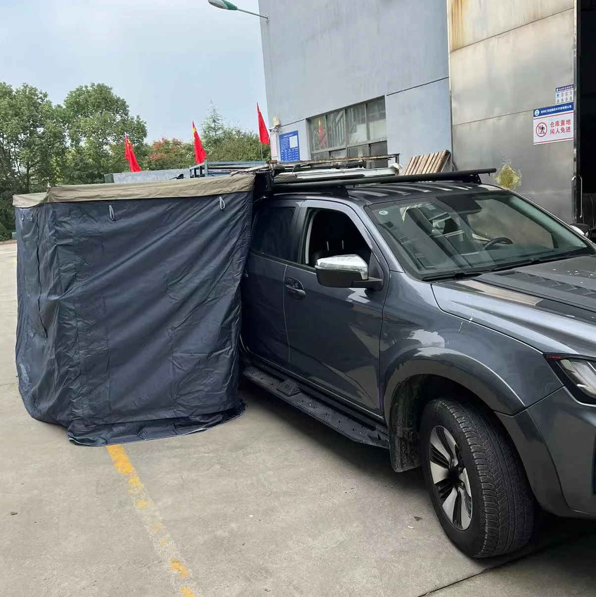China Wholesale Waterproof Car Awning Tent Foxwing 270 Degree Large Free Standing Awning Extended With Side Wall