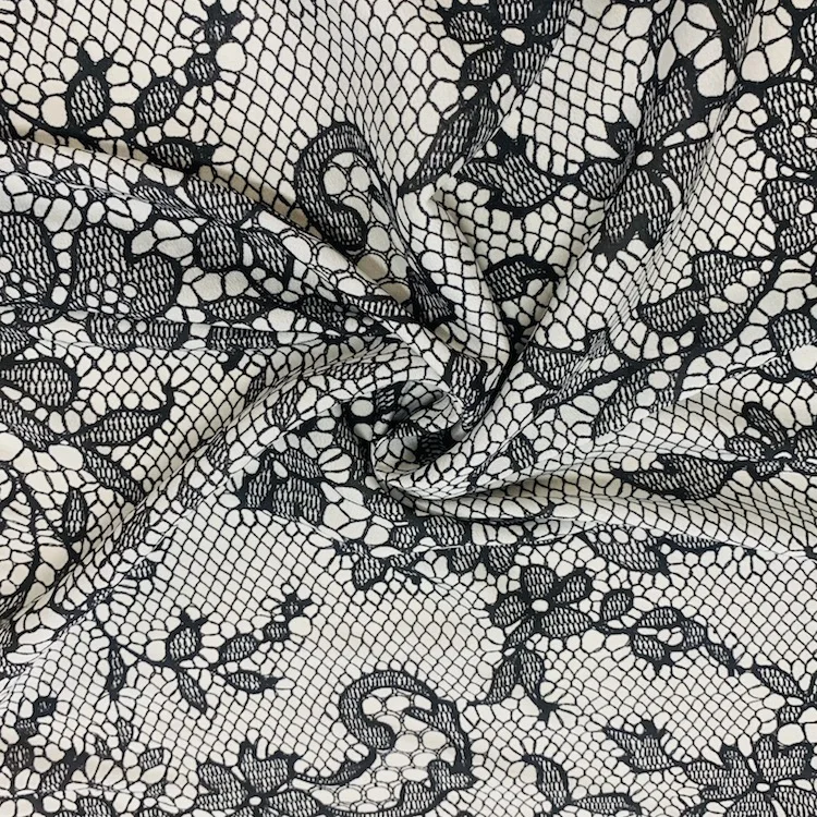 Customized design textured fashion fabric mixed pattern acetate silk fabric for clothing