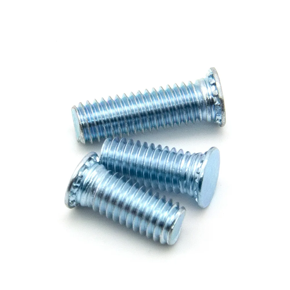 Zinc Aluminum Stainless Steel Flat Head Pressure Rivet stud self clinching screw bolts