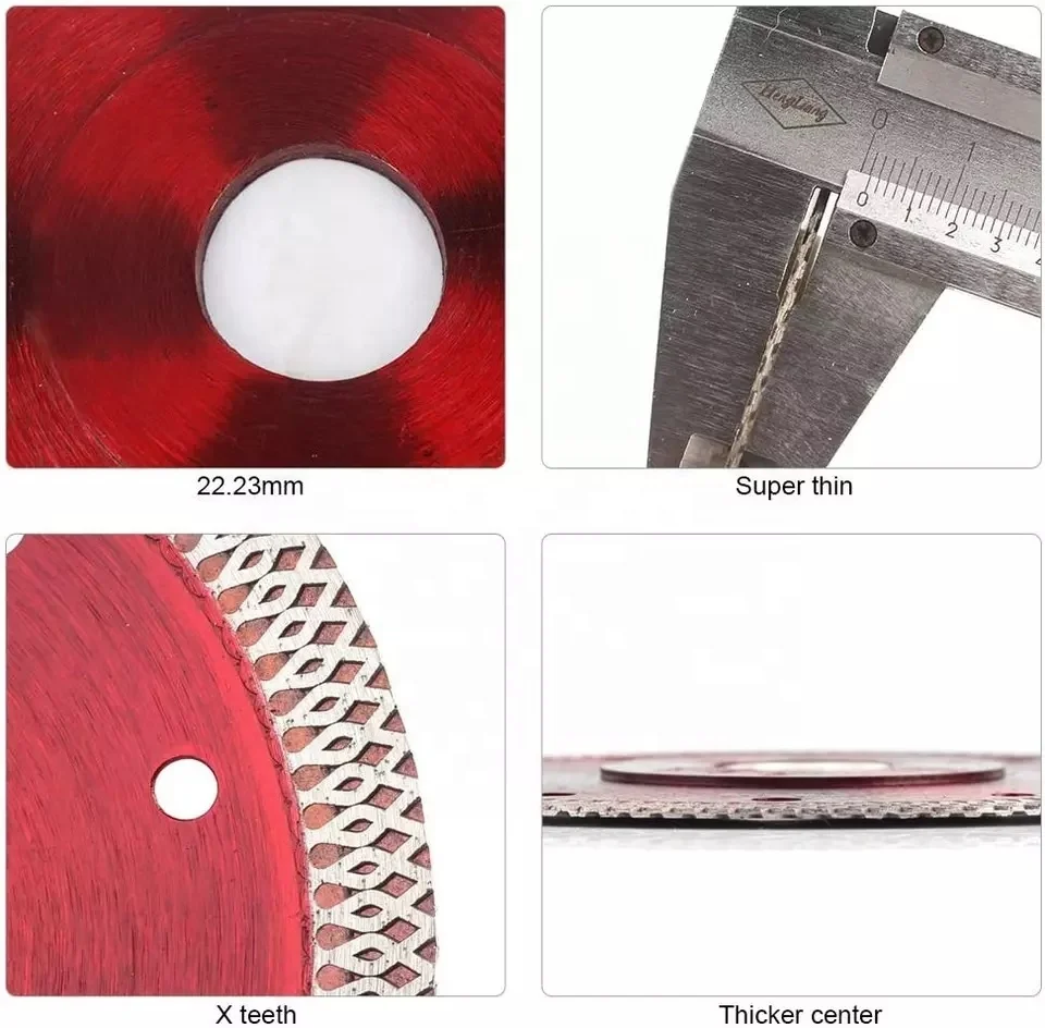 4inch 4.5 Inch 5inch Multipurpose Diamond Cutting Disc Reinforced Circular Diamond Saw Blade For Cutting Stone Concrete And Tile