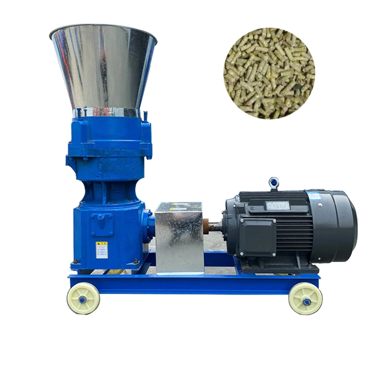 Mobile Wood Sawdust Pelleting Machine/Fertilizer Pelletizer Small Feed Pellet Mill