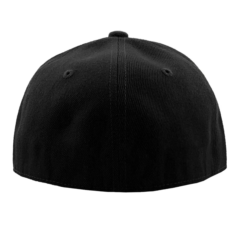 closed back embroidery blank flat brim custom flex snapback fitted hats for men