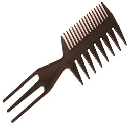 Salon anti static big double side comb hair multifunction curly long styling hair comb men bone tail wide tooth comb with logo