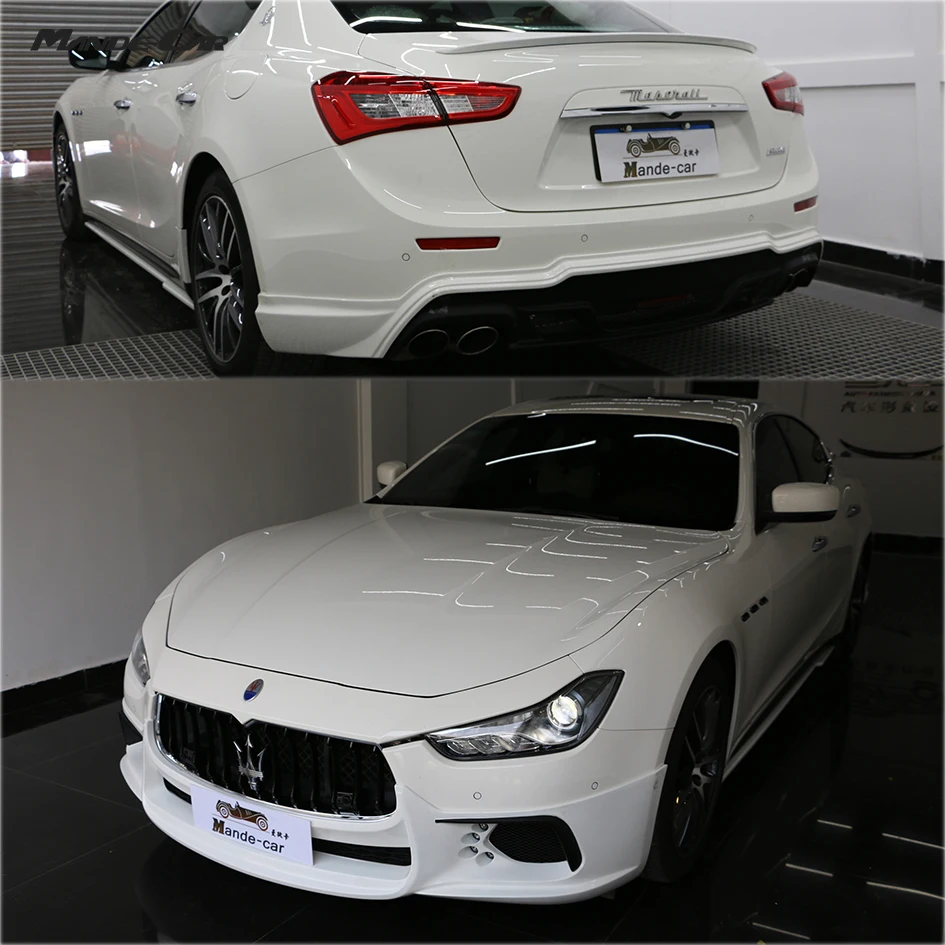 
Fiber Glass Full Set Body Kit for Maserati Ghibli WALD style Car Accessory Autoparts Include Front Lip Rear Lip Side Skirt 