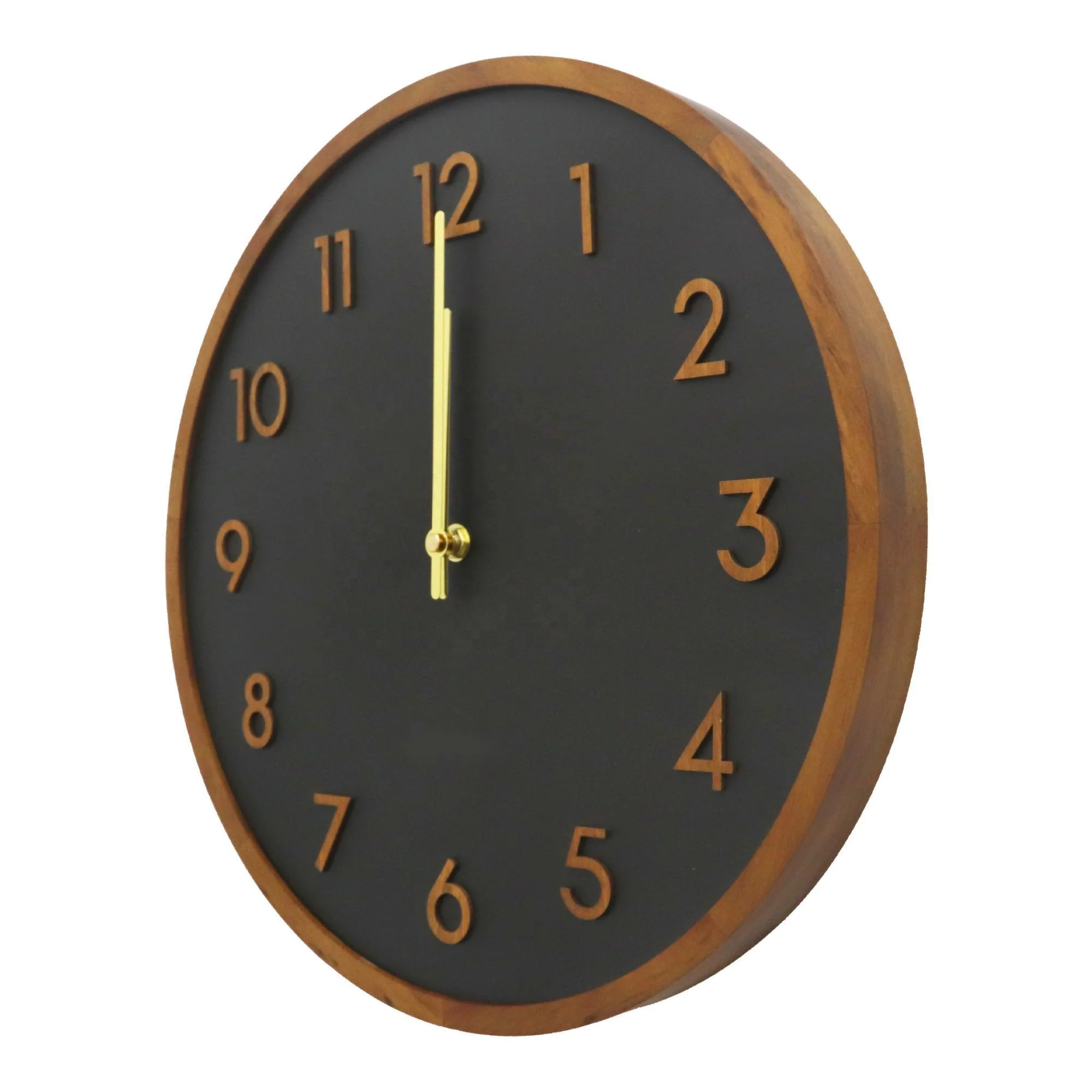 12inch 30cm home decoration natural wooden wall clock