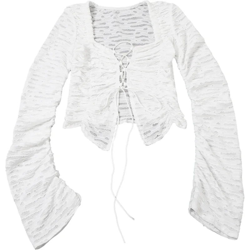 Женская блузка с длинным рукавом 2024