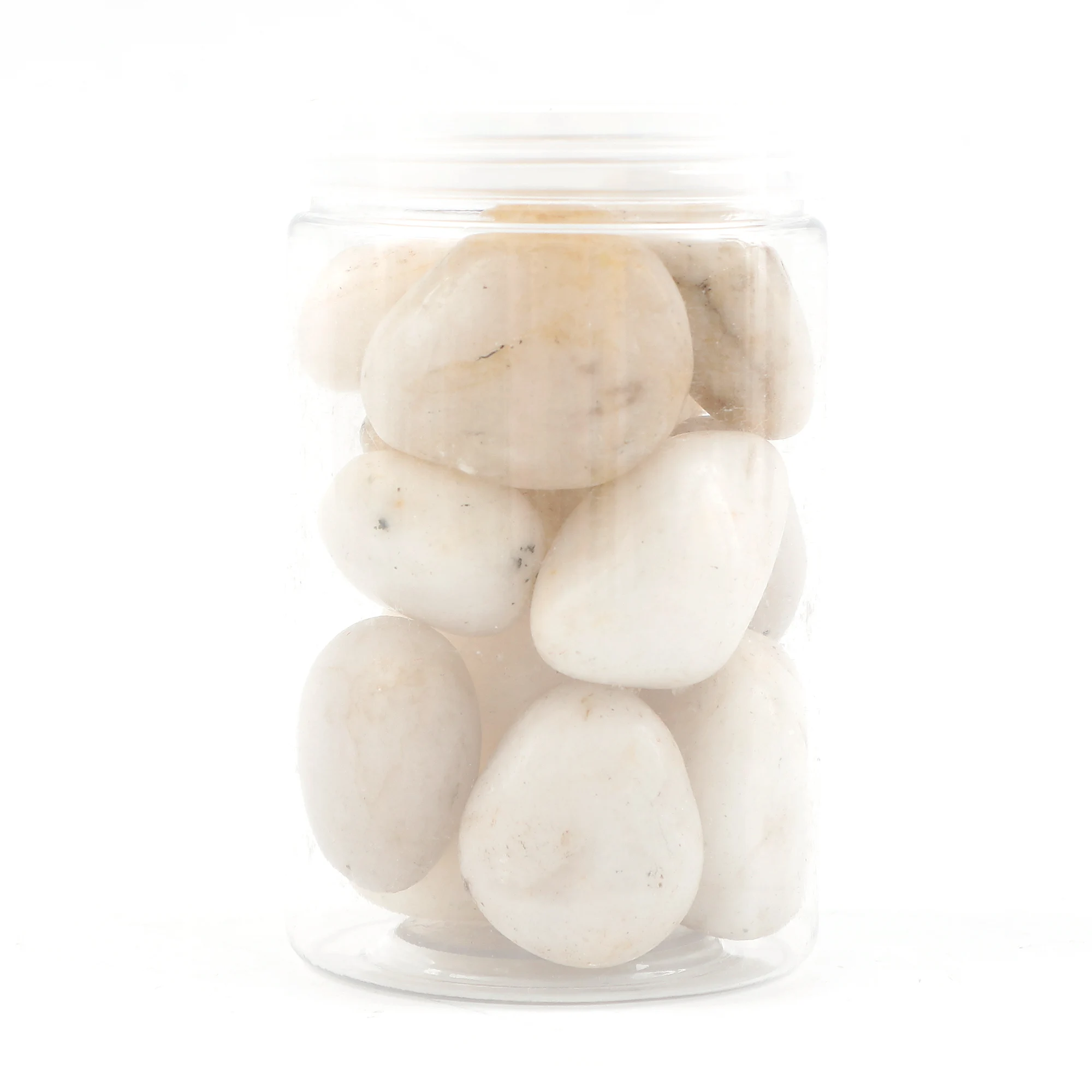 Natural Polished Pebble Stones River Stones Rocks Gravel for Fairy Garden White