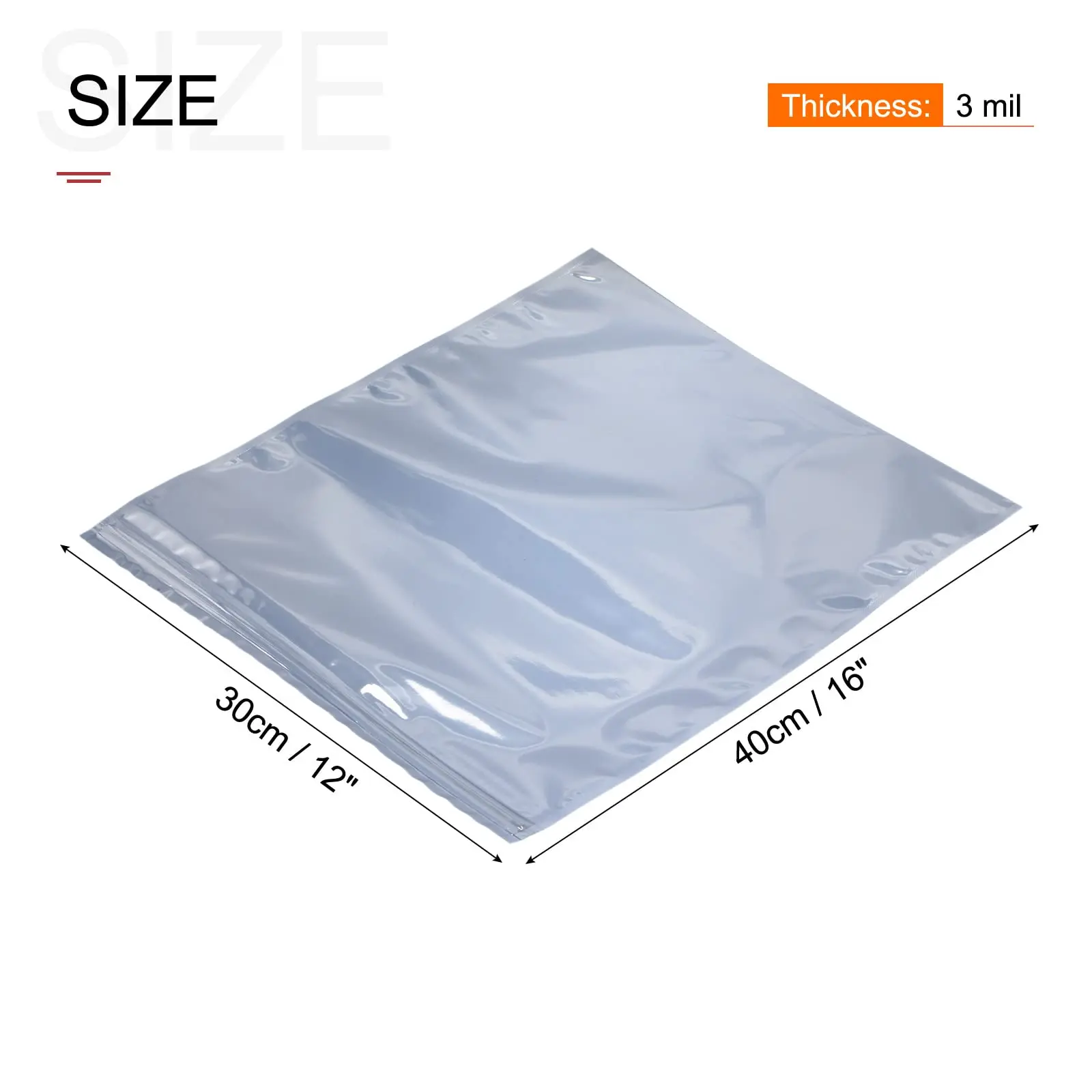 Large Size Anti Static Bags with Antistatic Stickers Premium Resealable ESD Antistatic Bag for Computer Electronic