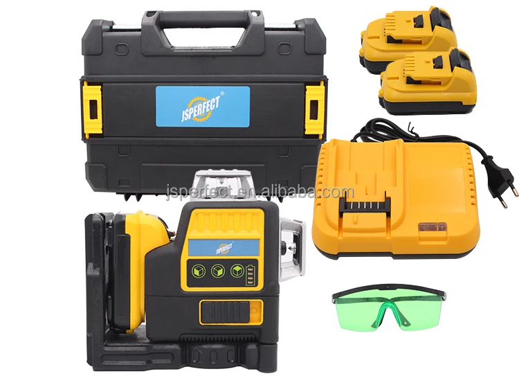 New 3D large capacity battery laser level 12 lines 3d self -leveling 360