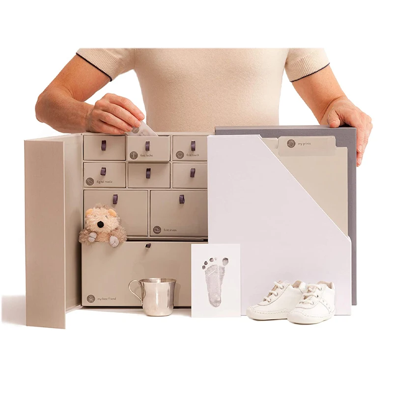 Покупки подарок кепсаке младенца календарь картонная коробка с уход за младенцем