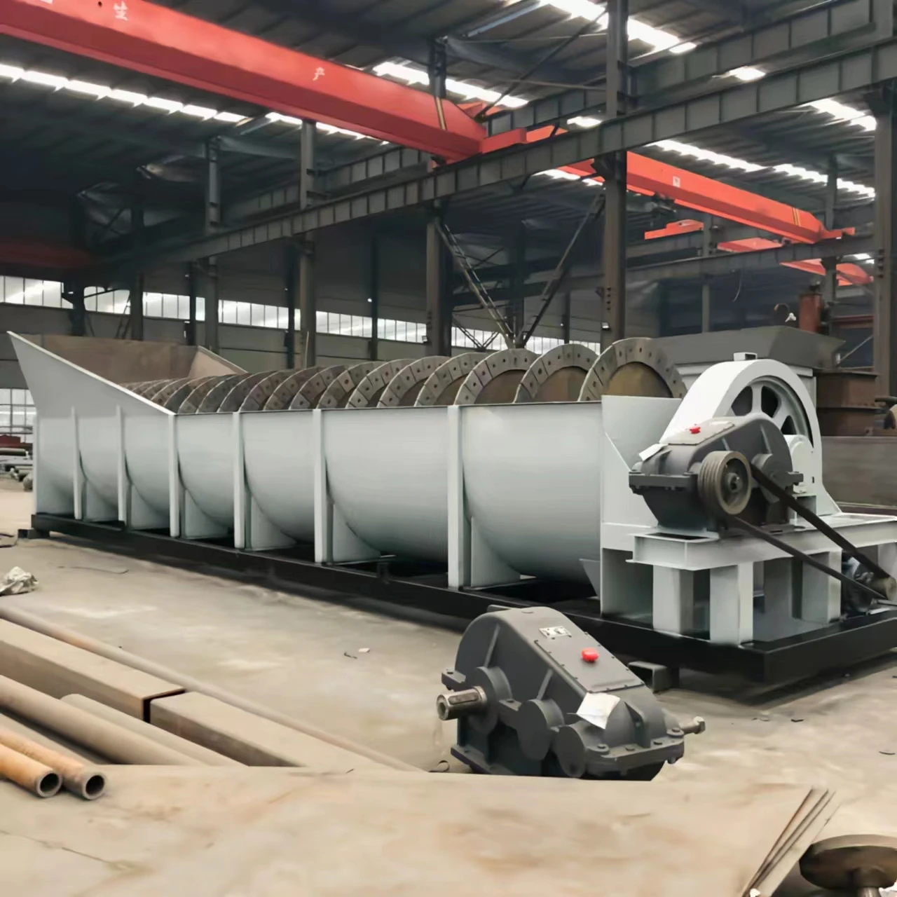 River Sand Silica Screw Sand Washer for washing and selecting coarse-materials