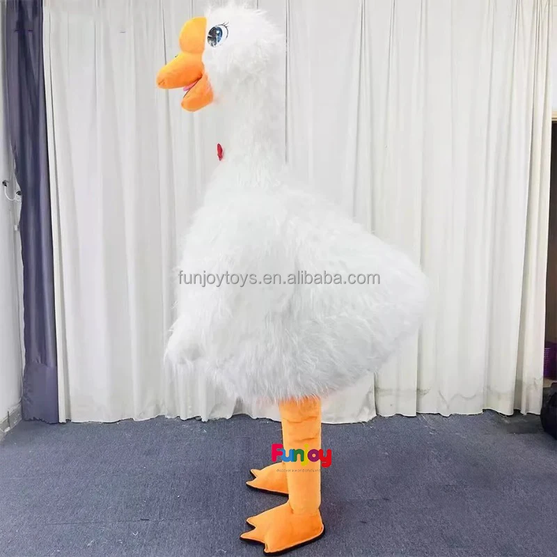 2/2.6 Meter Customized Animal Inflatable Goose Mascot Costume with Bow Tie
