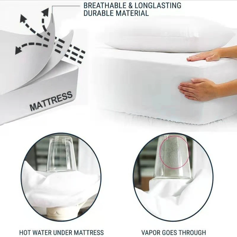 Single Bed Private Label Printed 100% Cotton Baby Cot Sheet Crib Roll Bedding Dust Proof Waterproof Mattress Protector Cover