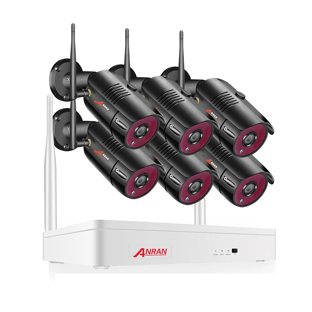 Новый трендовый продукт 2020 anran 3mp bullet camera kit full hd 4ch 1536p беспроводная камера охранная система