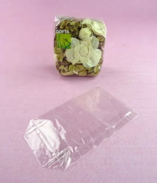Food grade OEM Biodegradable plastic transparent clear Bopp candy bag