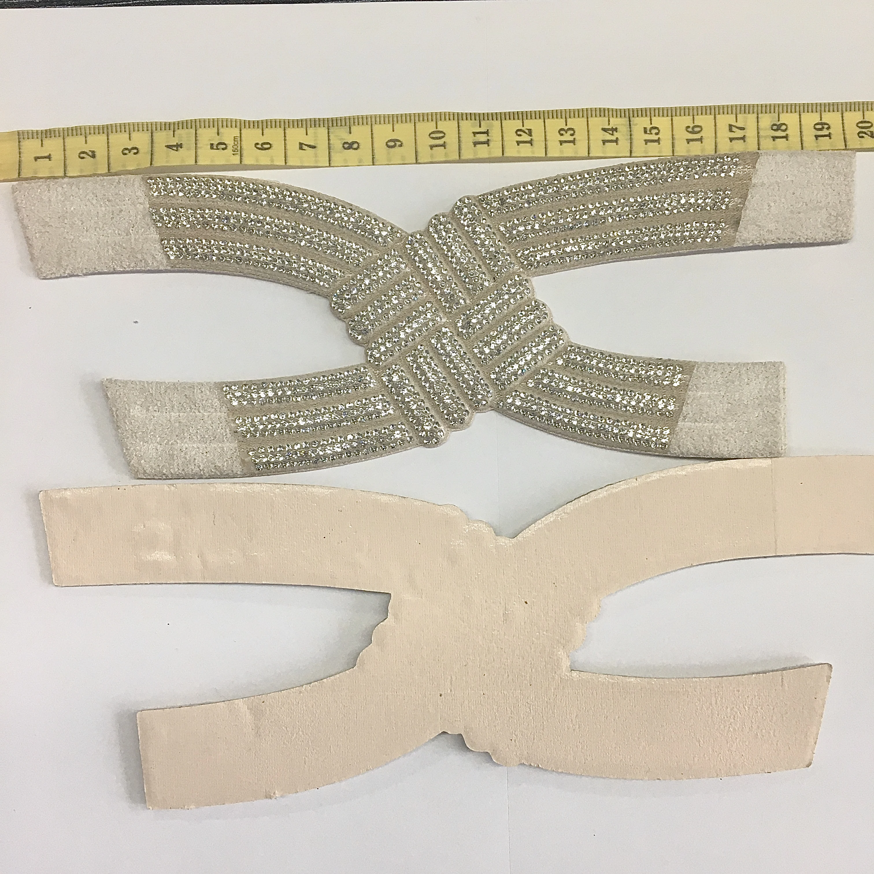 capellada  2024 Rhinestone kid size shiny diamond shoe accessory for Sandals Upper