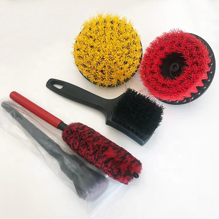 5inch Soft Bristle Flat Type Drill Cleaning Brush for Drill