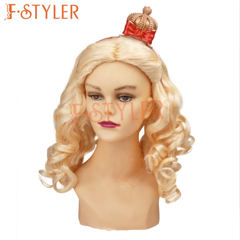 FSTYLER Hot Selling Synthetic Wavy Cosplay Wig Highlight Wholesale Bulk Sale Factory Customize Fashion Adjustable Costume Wig
