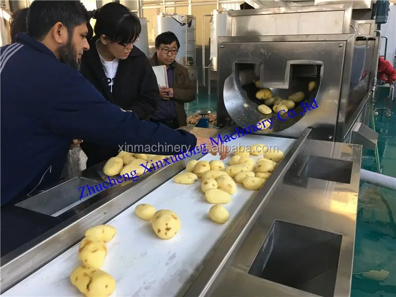  100-500kgh производственная линия картофельных чипсов машина для производства