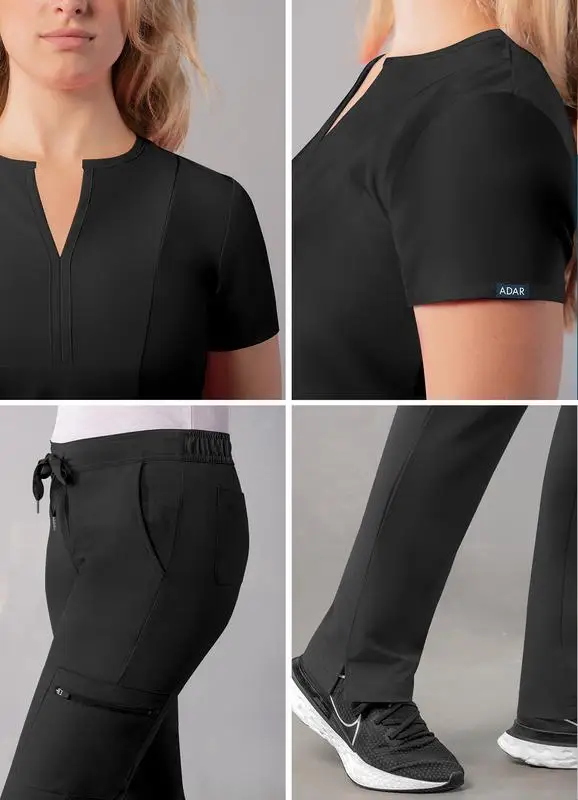Изготовленный На Заказ Адара скраб костюмы больница Uniformes медико спандекс эластичная женская обувь из дышащей ткани; Комплекты для бега медицинского ухода скрабы униформа