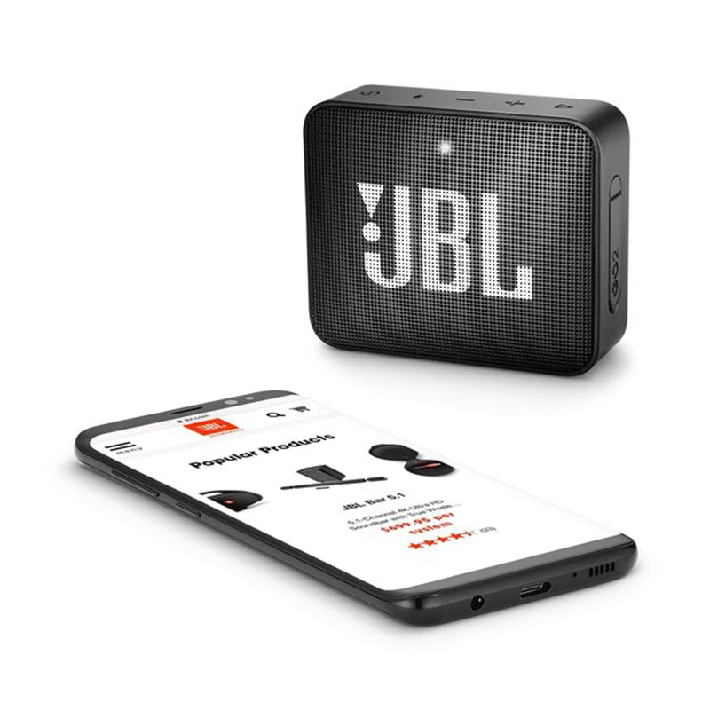  Водонепроницаемая портативная мини-Колонка J.BL GO2 IPX7 Спортивная Беспроводная стерео-колонка с Bluetooth и перезаряжаемой батареей