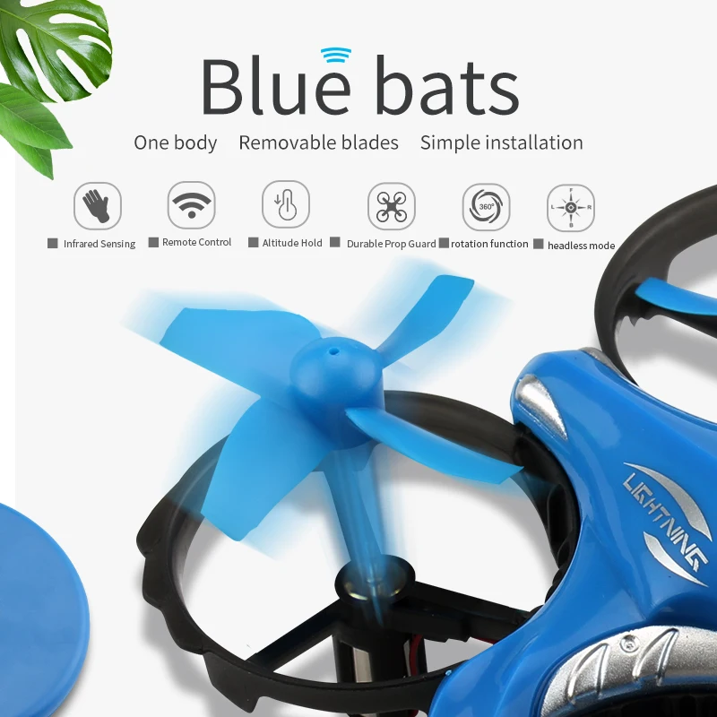 JJRC H102 Mini portable interactive inductive infrared remote control UAV Fixed altitude obstacle avoidance RC drone