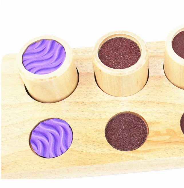 Montessori material training kids hands touch recognition abilityTouch Cylinders
