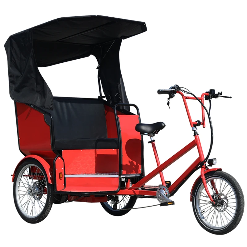 CE approved pedal assisted electric bicycle taxi