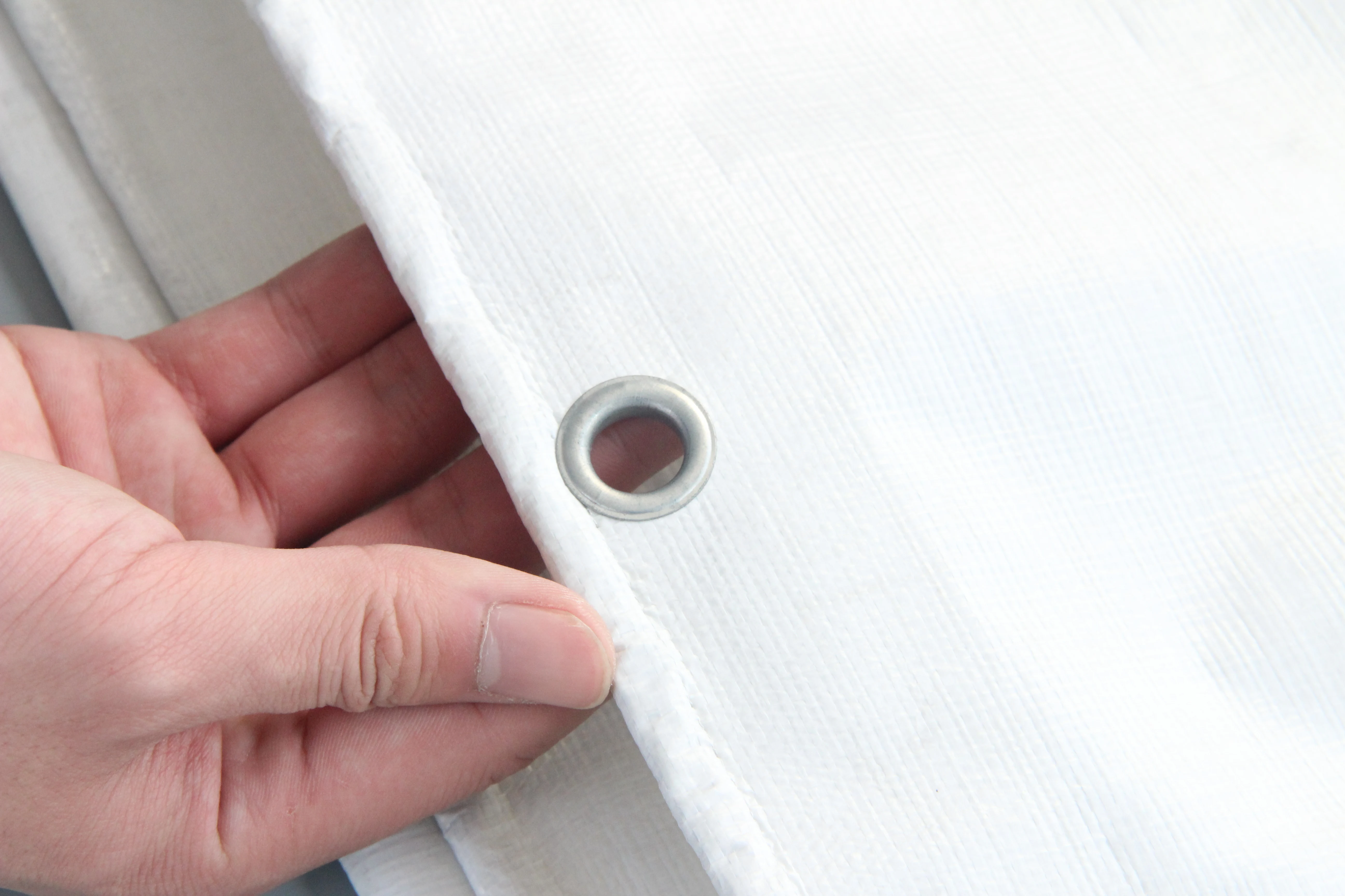 pe white tarpaulin