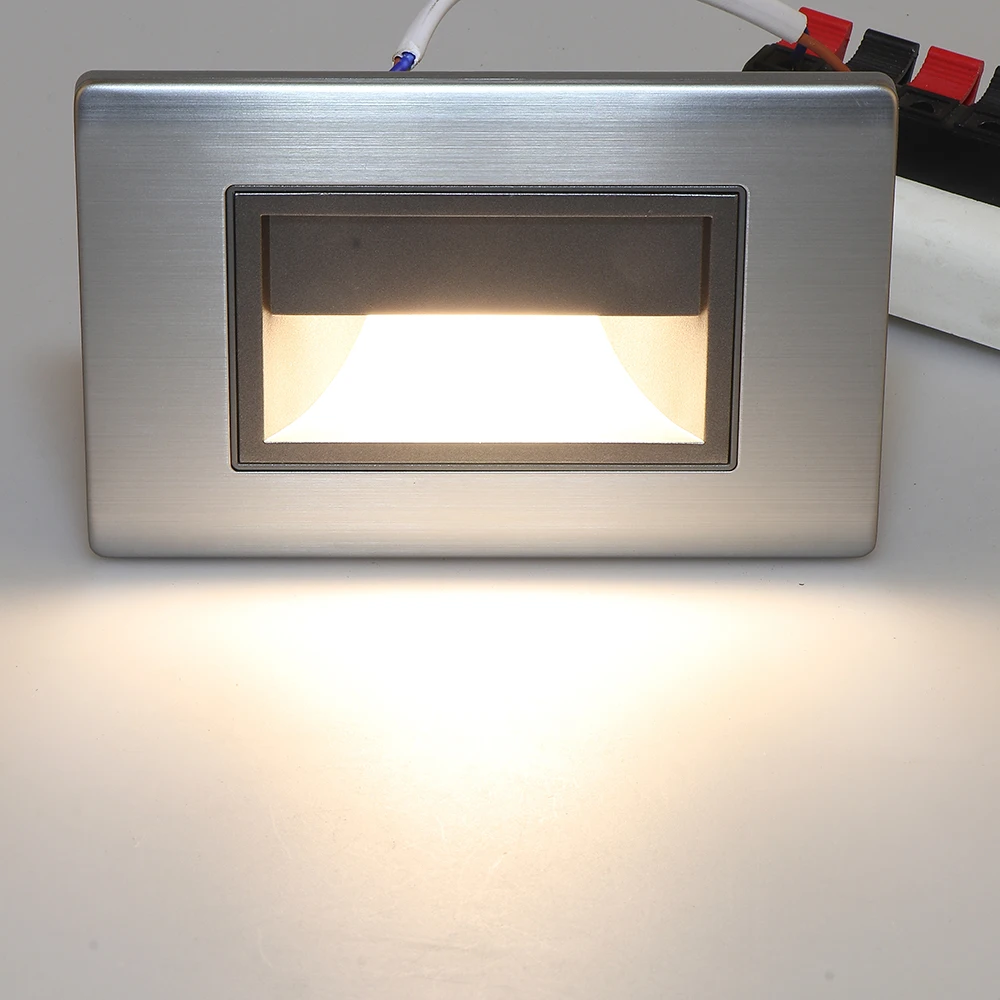 GONSU zhong shan led step lights square stair lighting indoor walking wall foot light led for stair