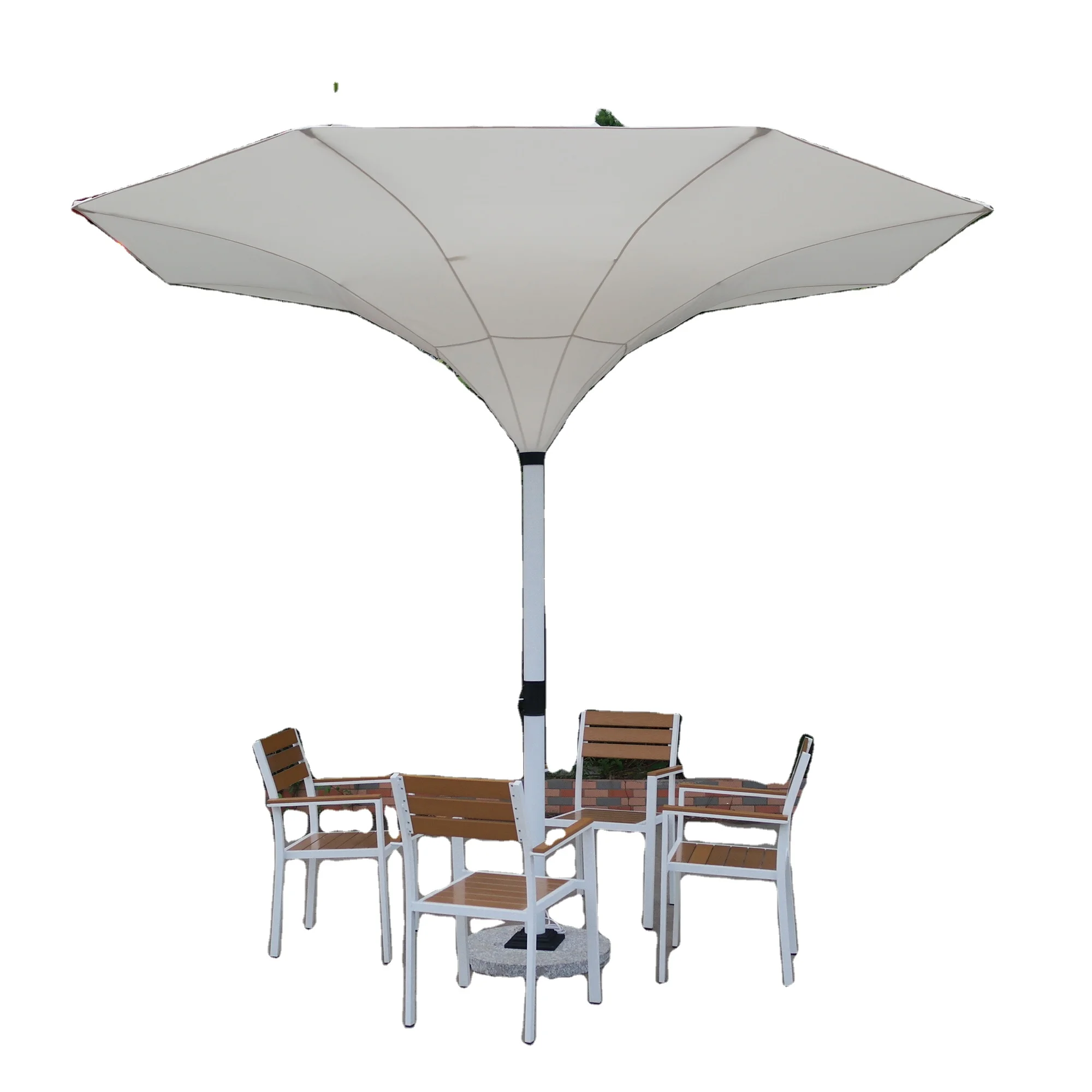 NEW Arrival Tulip Outdoor Umbrella with LED Lights
