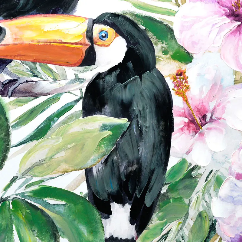 
Watercolor parrot 3d painting handmade reproduction decoration wall art 