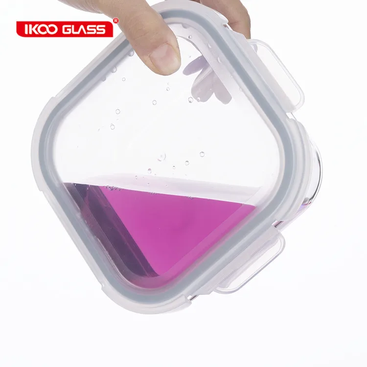 IKOO glass lunch box meal prep containers glass containers for food storage