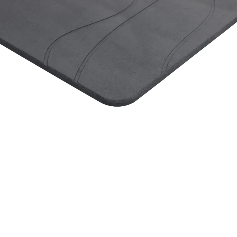 2024 Non-Slip Quick Dry Absorbent Diatomaceous Earth Gray Stone Mat Bath Mat