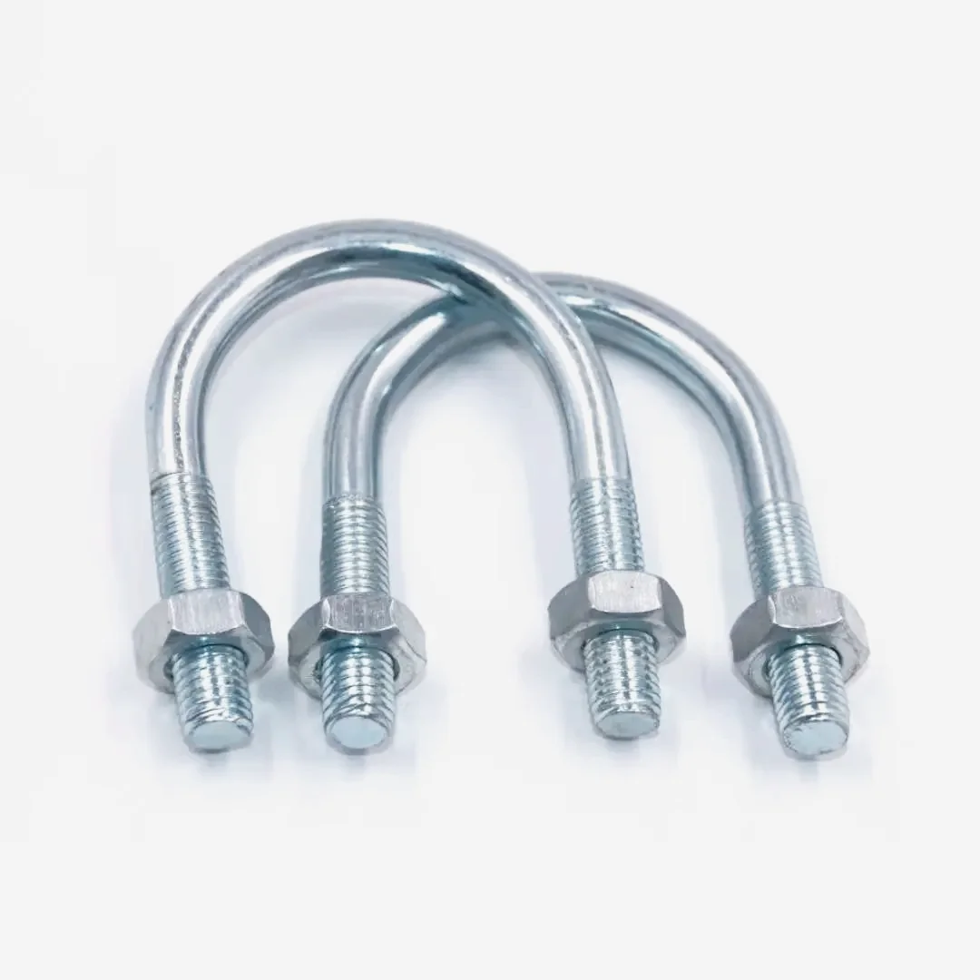 Fastener Manufacturer Accepting OEM ODM Wholesale Carbon Steel U-Bolt Customized Galvanized Zinc Plated U Bolts Square Bolt