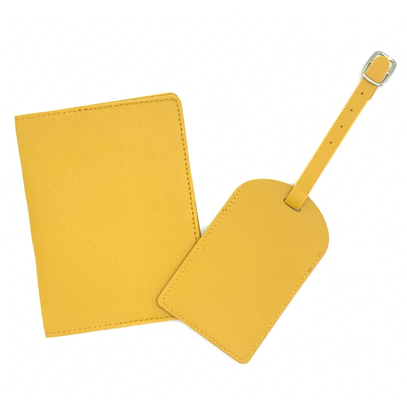 2023 ECO Passport Holder Cover Leather Travel Wallet Case RFID Blocking Document Organizer Sets