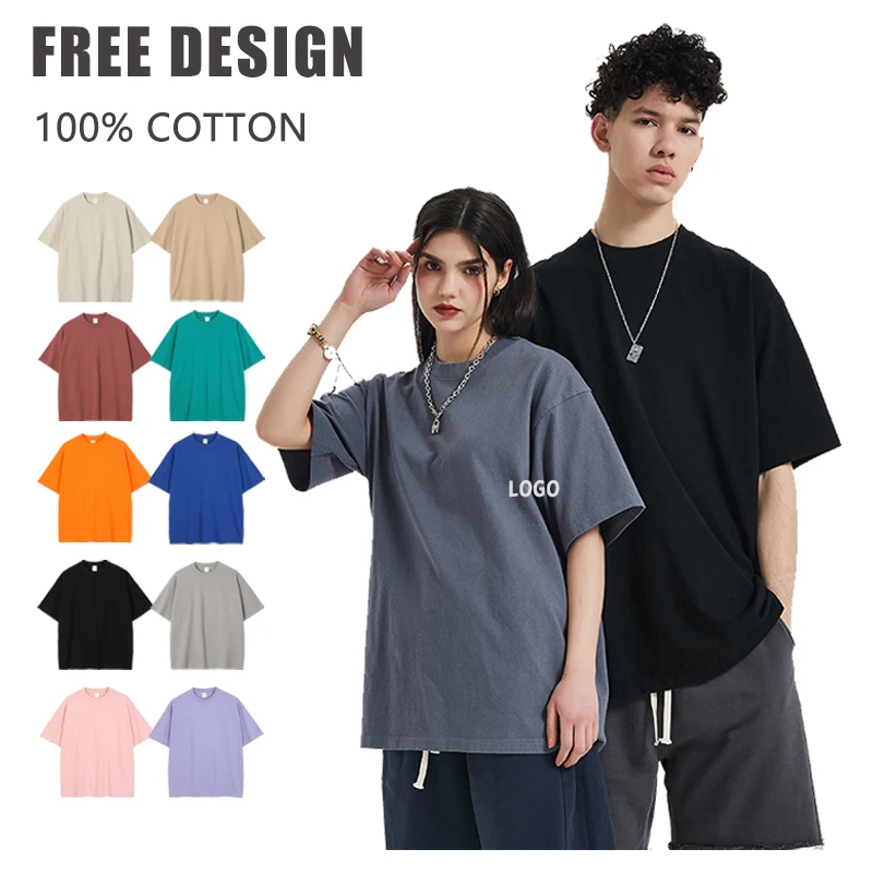 Wholesale Custom Tee Shirt Unisex High Quality Cotton Oversized T shirt For Men Drop Shoulder T-shirts