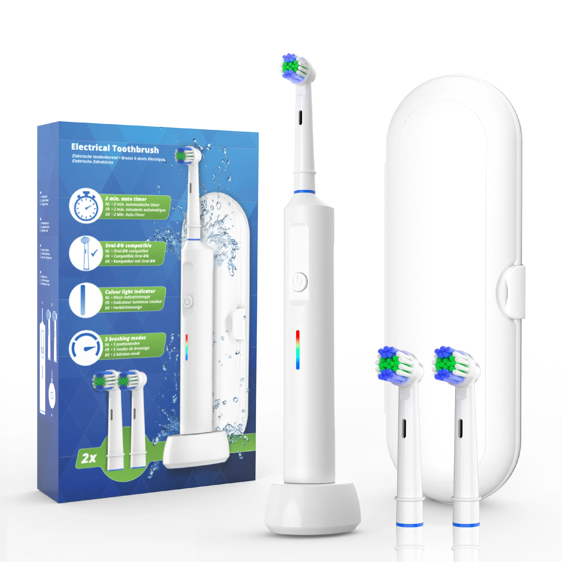2024 Hot Selling personalized Travel Electric Toothbrush With Type C USB Charging rechargeable tooth brush