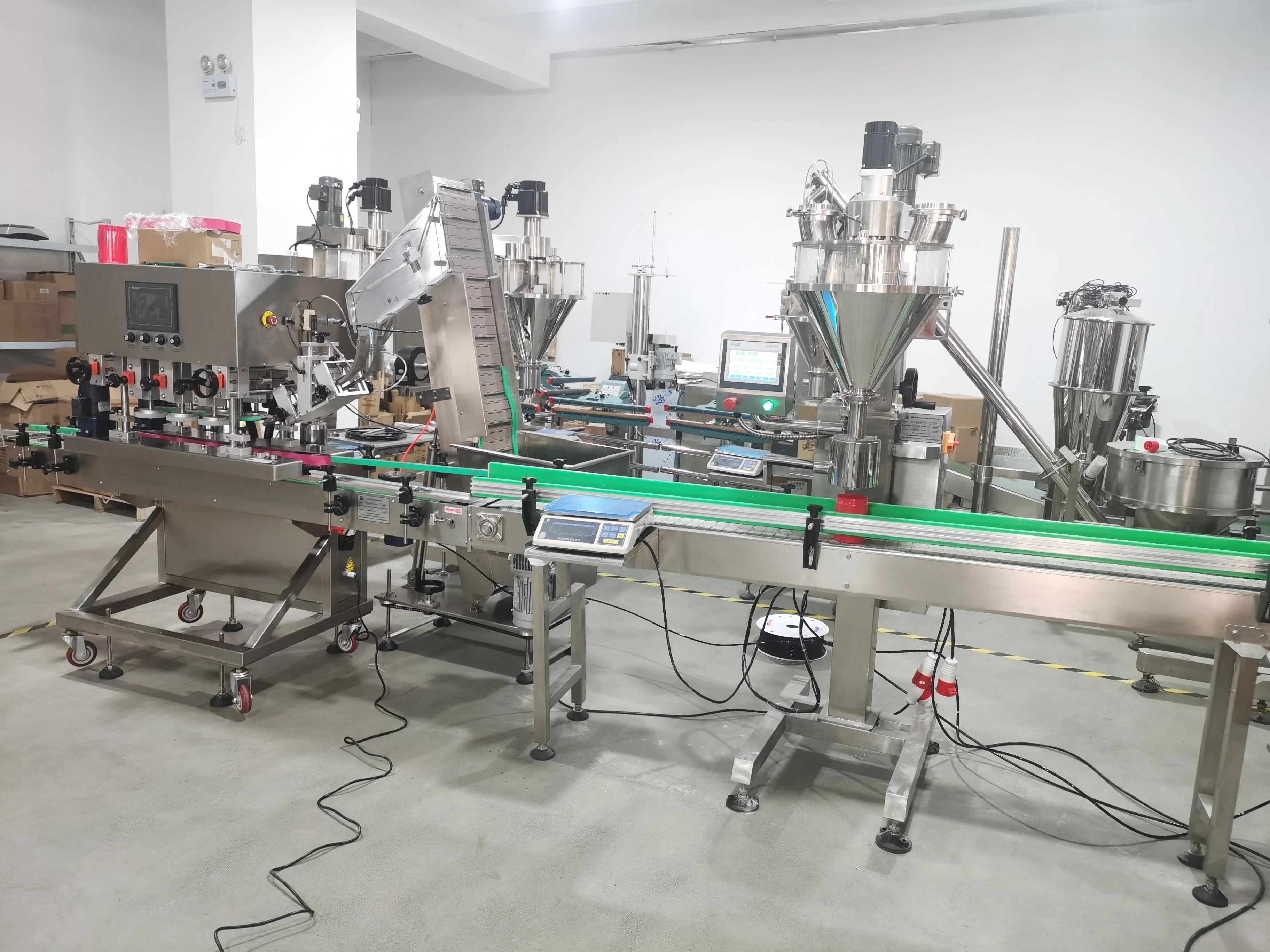 Automatic Milk Powder Seasoning Powder Screw Feeding Conveyor Filling Machine with Single Head