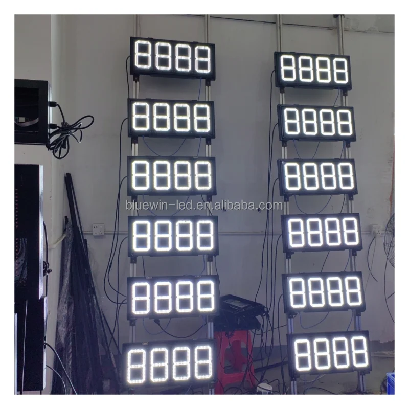 Outdoor waterproof DIP 88.88 8.889/10 8.889  pure white  led gas price signs