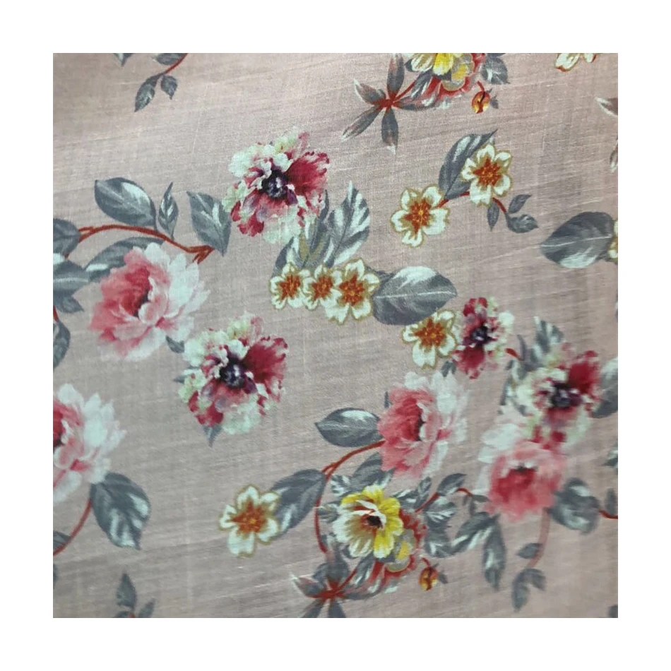 New Product Can Be Customized Color Natural Organic Clothing Textile Printing Ramie Fabric