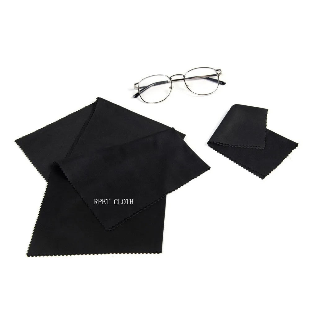 Пользовательский логотип RPET салфетка для чистки линз очков