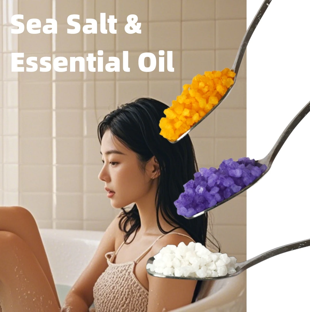 Whosale High Quality Natural Granular Salt Bulk Large Bath Salt Soaking Spa Luxury Crystal Salt