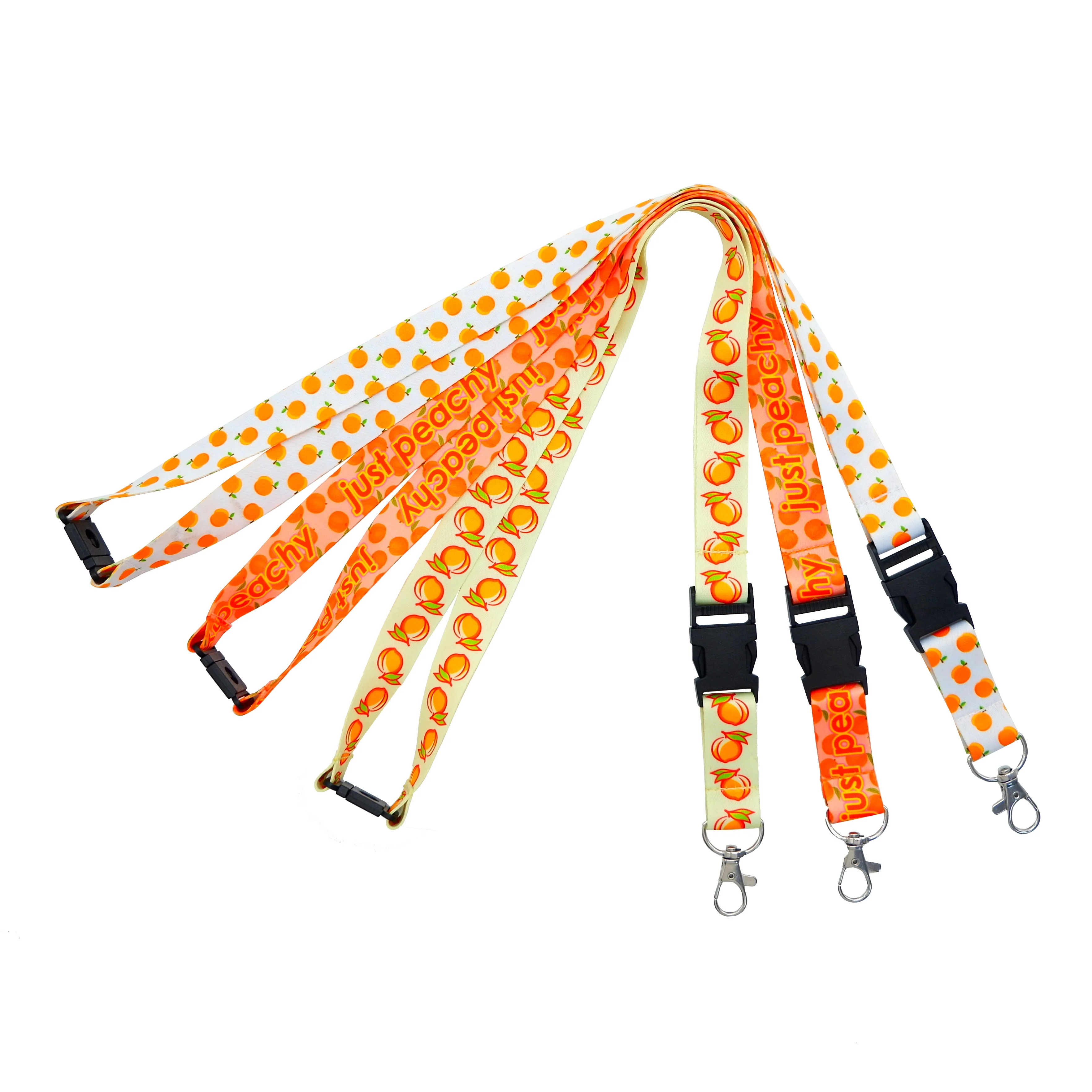 make one custom lanyard Custom Printed silk nylon cute thulu kawaii  Neck lanyard Keychain Neck Strap