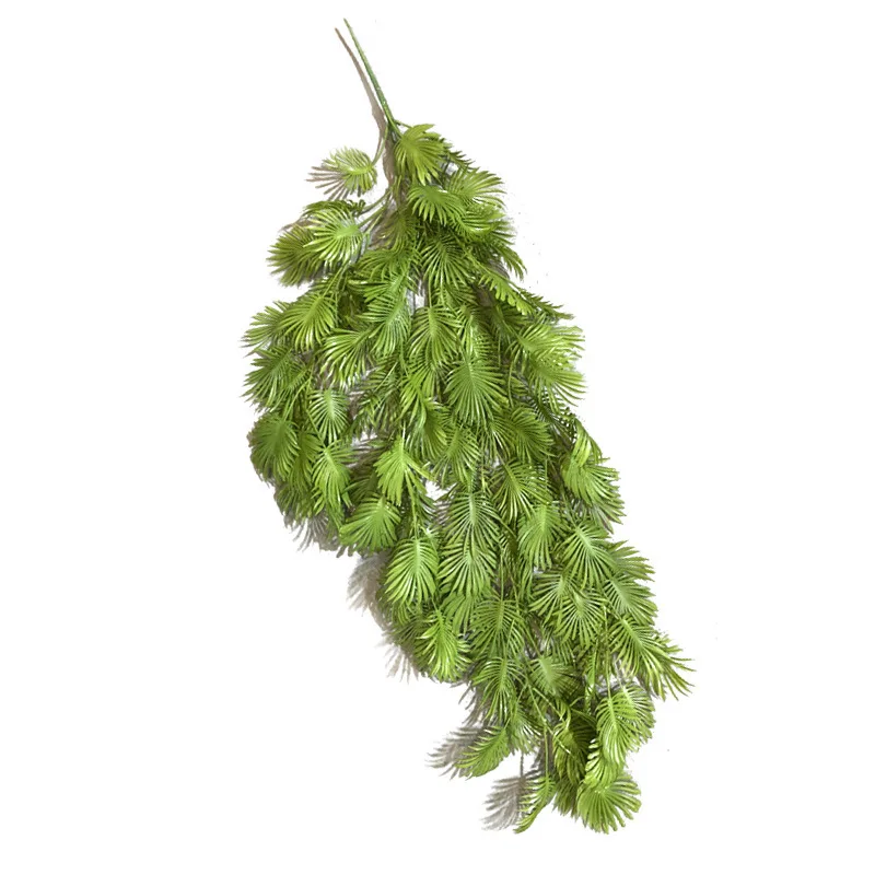 Decorative Plastic Tropical Style Green Wall Simulation Grass Greenery Hanging Leaf Wall Covering Artificial Plants