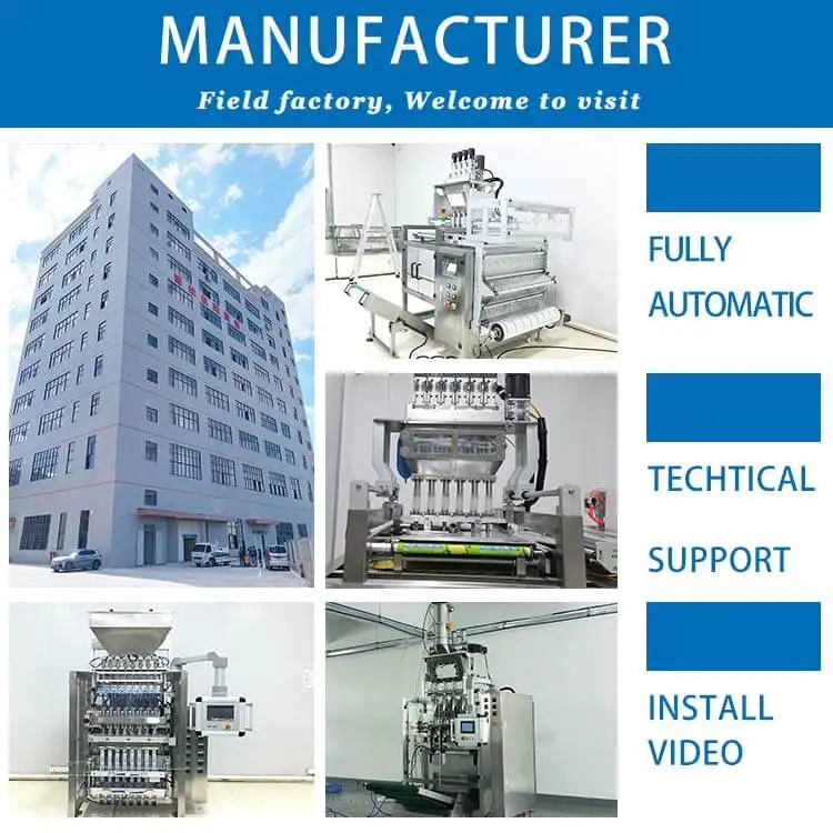Fully automatic vertical natural health product strip bag packing machine 8 lane hydration mix powder packing filling machine